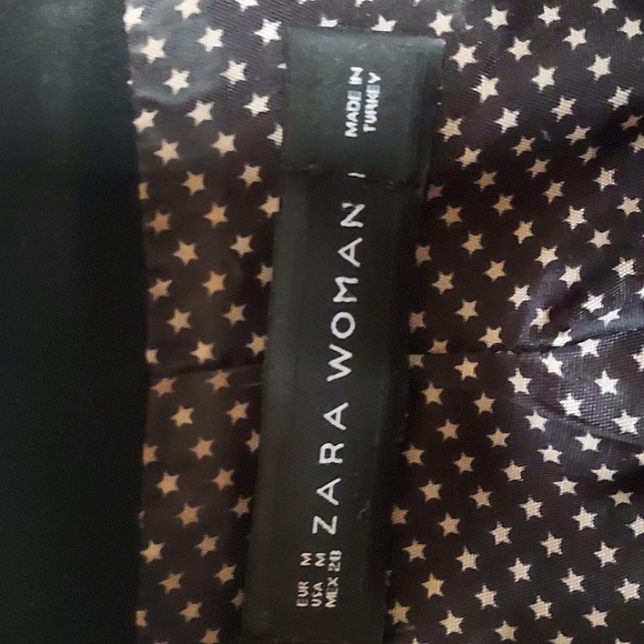ZARA WOMAN- Suit Jacket Size M. Black Fully Lined - Picture 4 of 9